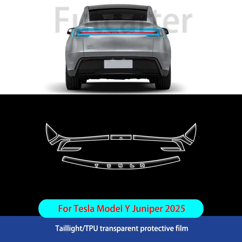 For Tesla ModelY Juniper2025 TPU Transparent Sticker Body Accessories Styling Pre-Cut Paint Protection Film Car Clear Kit Sticke