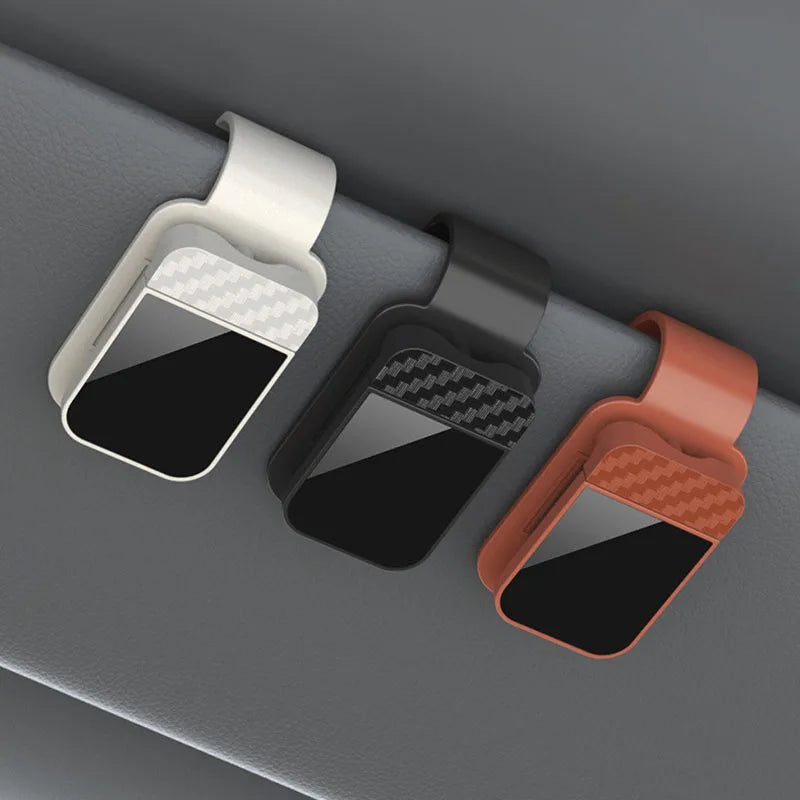 Car Sun Visor Sunglasses Clip Holder Stable Eyeglasses Hanger Card Ticket Organizer Interior Storage Clip Car Accessories