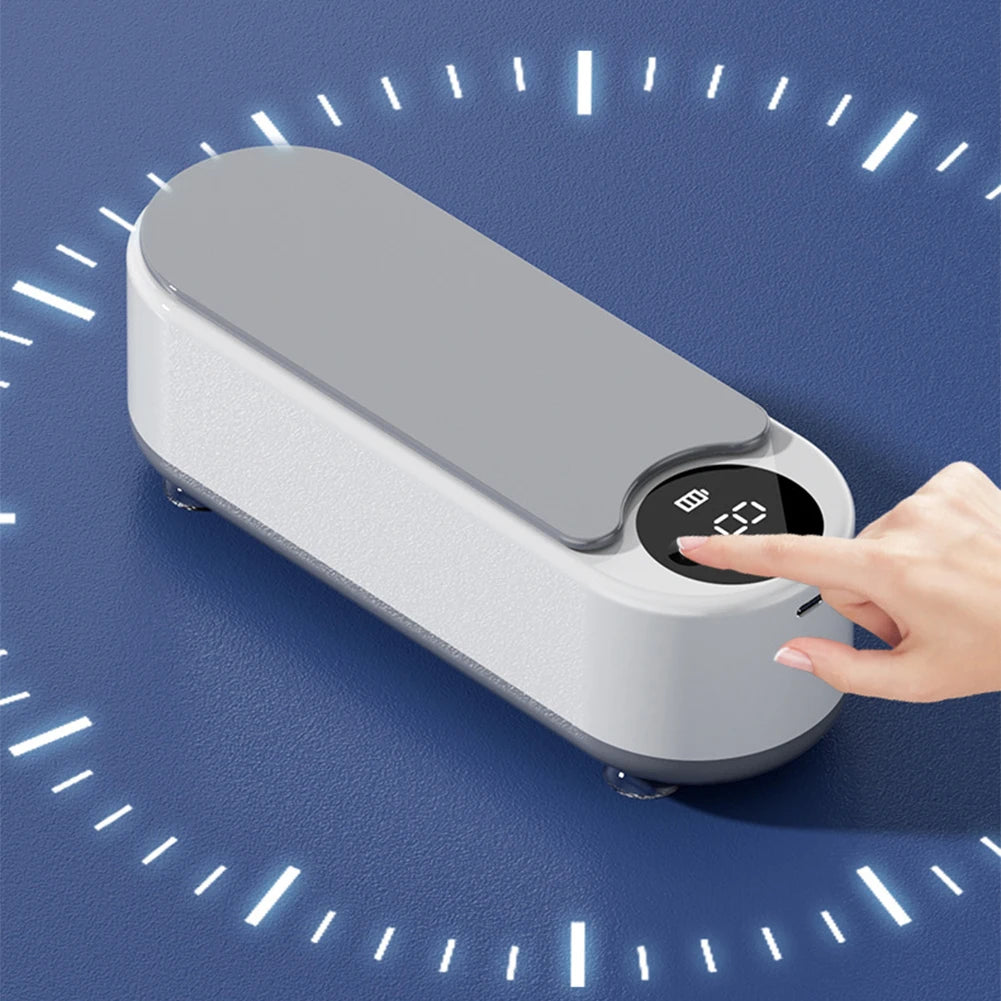 Ultrasonic Jewelry Cleaner Machine Portable Glasses Cleaner Retainer Cleaner Machine High Frequency Vibration for Coins Dentures