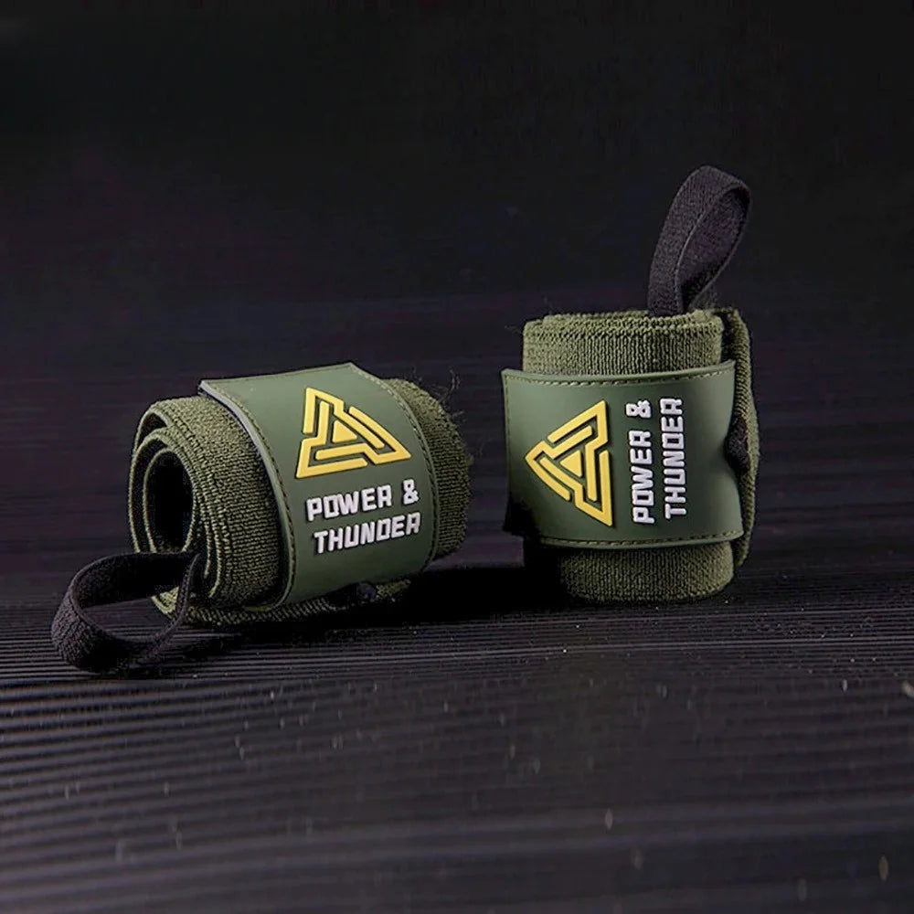Heavy Duty Weight Lifting Wrist Wraps For Powerlifting Gym Crossfit Brace Wrist to Push Heavier Wrist Support with Thumb Loop