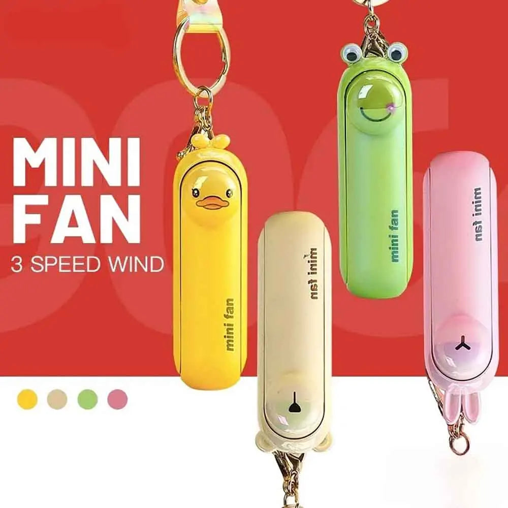 Wholesale 1pcs Cute Mini Fan Hand USB Fold Portable Bedside Office Kipas Charge Battery Table Desk Cooling Folding Handheld Fan