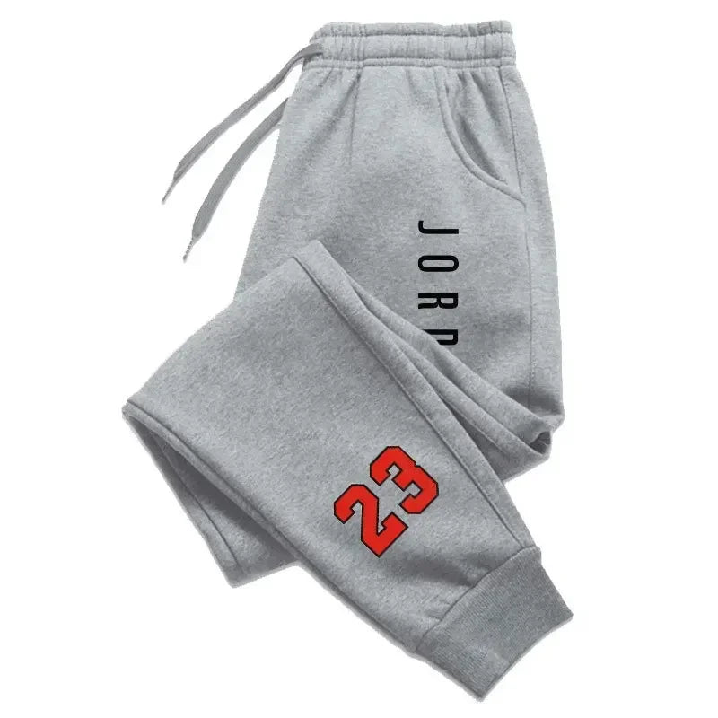 New Autumn/Winter Men's and Women's Sports Pants with Fashionable Letter Prints Casual and Stylish Athletic Trousers for Adults.