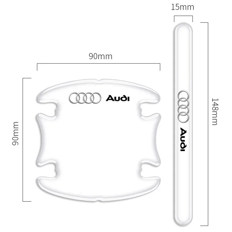 For Audi A4 B5 B6 A3 8P 8V 8L A5 A6 C6 C5 A1 A7 A8 Q2 Q3 TT Car Door Edge Anti Scratch Collision Protection Strip Stickers
