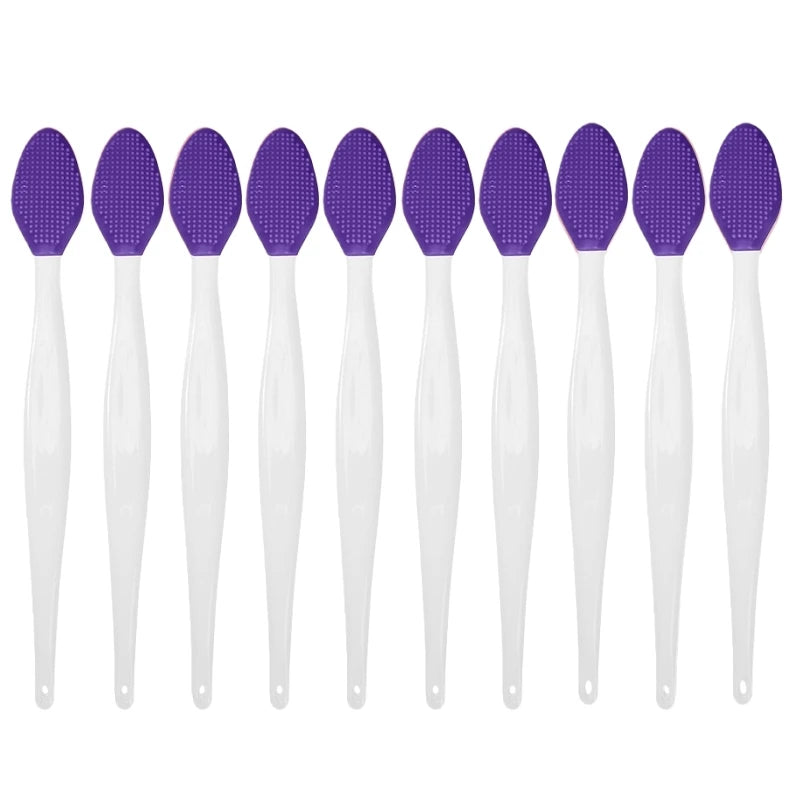 1/5/10Pcs Silicone Nose Cleansing Brush Exfoliating Massage Tools Facial Blackhead Removal Brushes Face Pore Deep Cleaning Wands