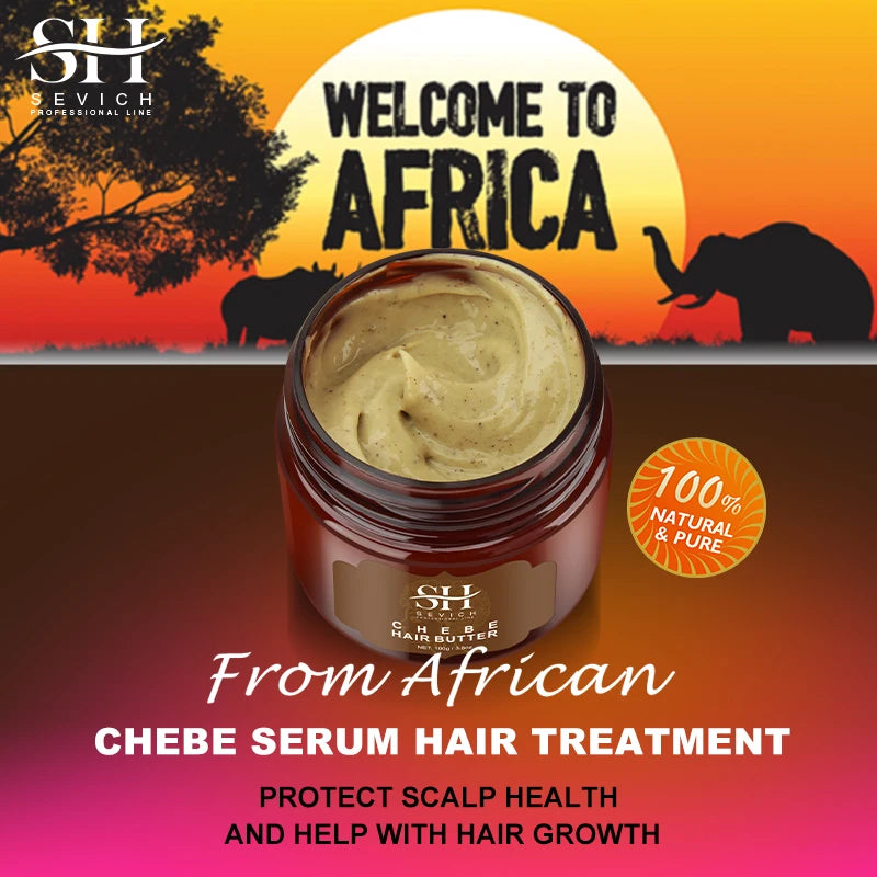 Africa Crazy Chebe Hair Butter Traction Alopecia Anti-break Hair Growth Products Moisturize Repair Dry Hair Mask Beauty Health