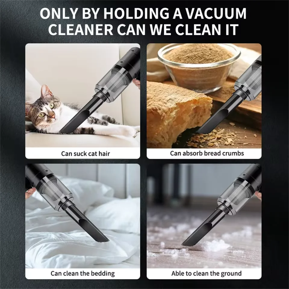 Lenovo Car Vacuum Cleaner 290000 Pa 4 In1 Powerful Clean Machine Wireless Blowing Suction Portable Vacuum Cleaner Household 2026