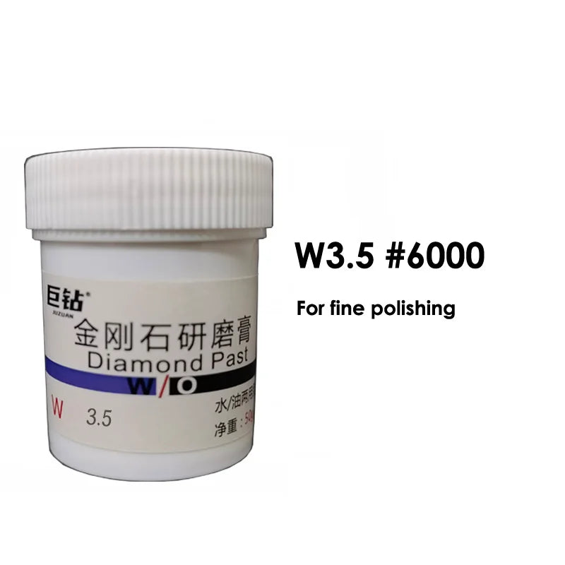 50g W0.18-60 Diamond Paste Compound Mold Die Mirror Polishing Lapping Syringes Micron Glass Jade Jewelry Metal Buffing Grinding