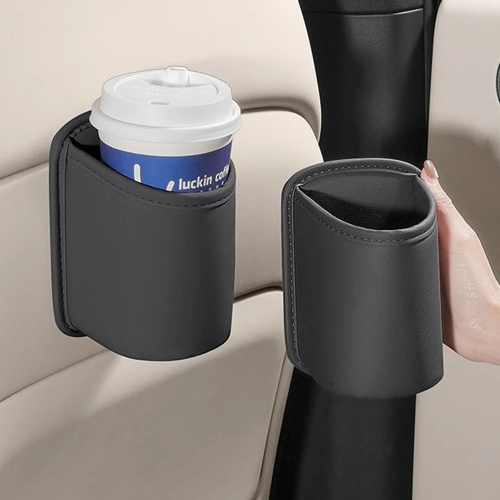 Car Door Cup Holder Box Universal Drink Rack Storage Bin Back Clip Design Car Seat Back Water Cup Box Organizer Pocket
