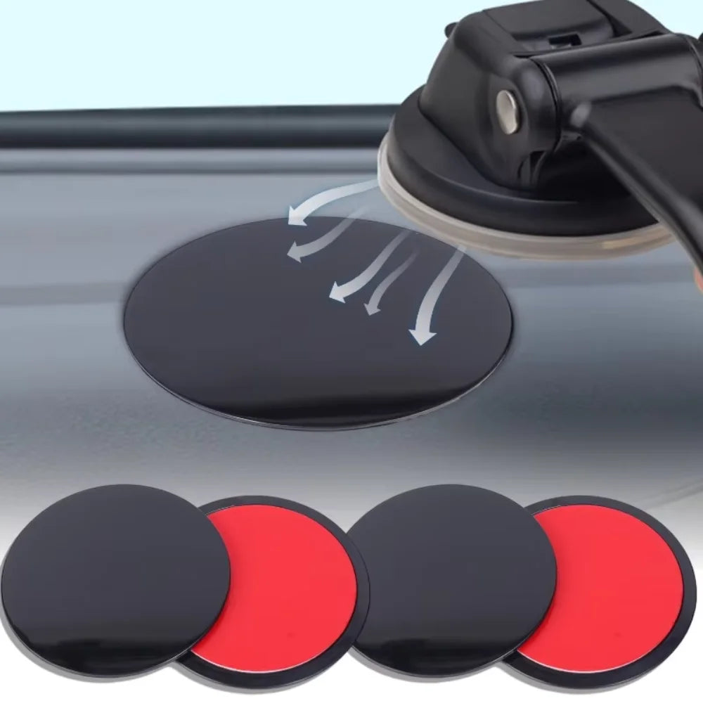 Universal Car Suction Cup Adhesive Dashboard Mount Pad Base for Navigation GPS Brackets 80mm Round Car Mobile Phone Holder Stand