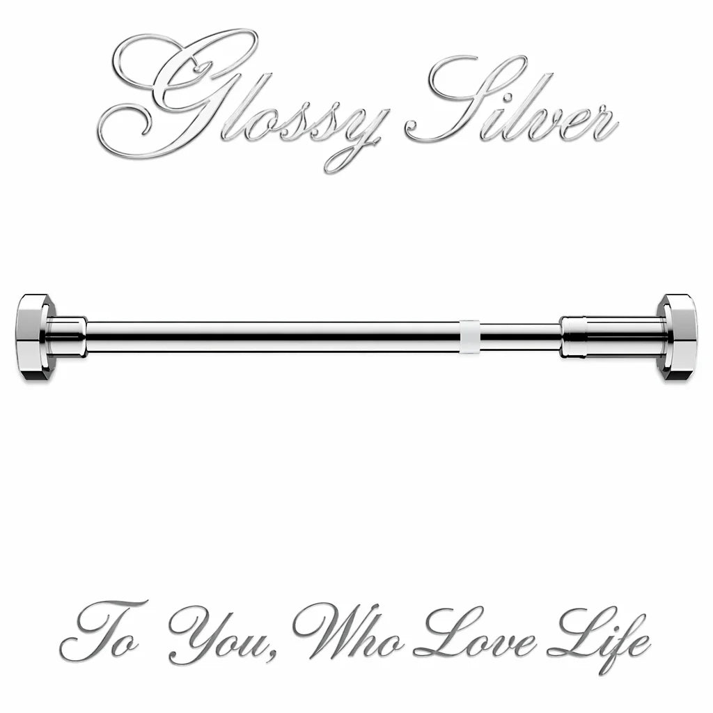 Multifunctional Extendable Rod Adjustable Stainless Steel Curtain Telescopic Pole Household Hanging Rod Bathroom Product 35-80cm