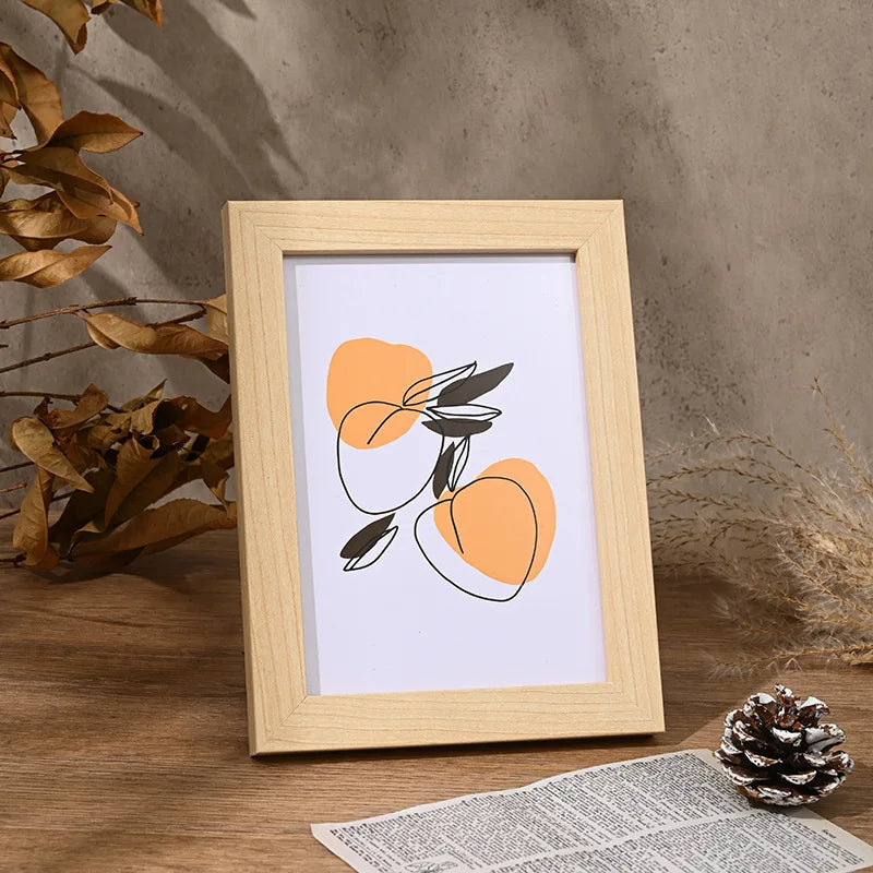 Wooden Photo Frame For Wall Hanging 10X15 15X20 20X25cm A4 Wood Picture Frame Stand For Pictures Photo Decor Commemorative Gift