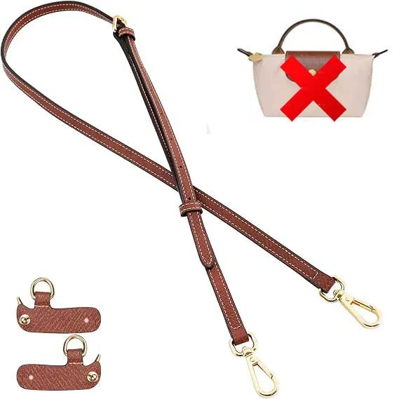 Mini Bags Leather Shoulder Strap Kit Fit For Longchamp Mini Pouch Adjustable Crossbody Small Bag Accessories