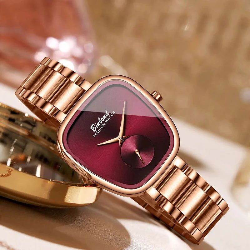 BINBOND Luxury Fashion Women's Watch Waterproof Stainless Steel Women's Watch Simple High Quality Quartz Watch Watches for Woman