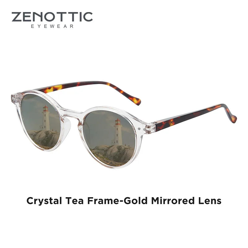 ZENOTTIC (S Size) Retro Circular Polarized Sunglasses 2026 2025 Men Women Vintage Small Round Sun Glasses UV400 Goggles Shades