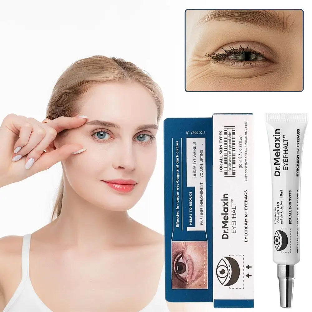 Dr.Melaxin Firming Eye Cream Lightweight Hydrating Care for Fine Lines Dark Circles Puffiness with Vitamin E Plant Extracts