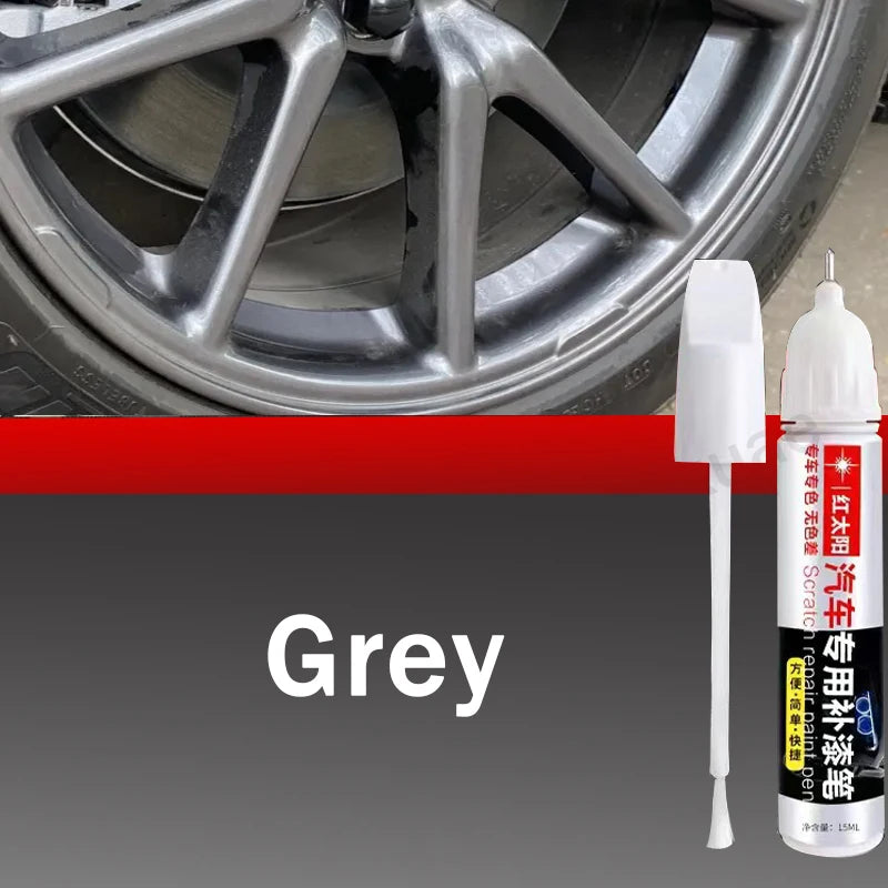 Car Wheel Scratch Repair Pen Black Rim Touch-Up Paint Remover Black Sliver Paint Care Accessories