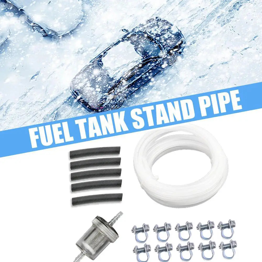 5M Fuel Tank Standpipe Kit Replaceable Parking Heater Fuel Line Kit for Eberspacher/ Webasto Heater Diesel Hose Clip