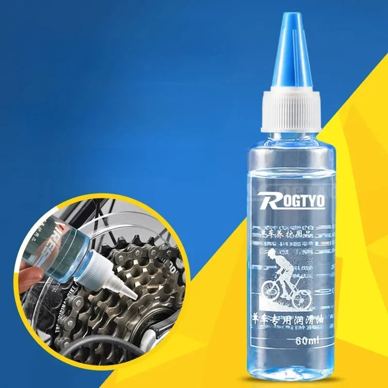 1/3/5PCS Bicycle Lube Chain Oil 60ML Dry Chain Lubricant Bike Gear Waxy Maintenance Oil Squirt MTB Road Bicycle Accessories