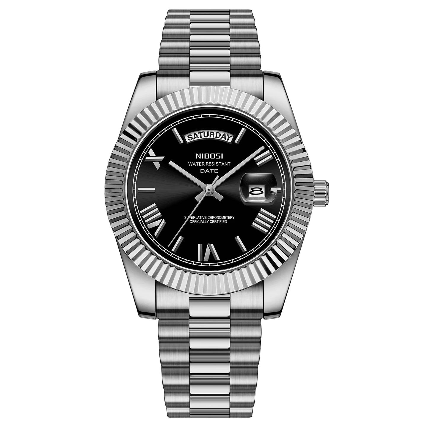 NIBOSI Fashion Watch Men Day Date Miyota Quartz Men Watch Top Brand Luxury Wristwatch Waterproof Steel Male Clocks Reloj Hombre