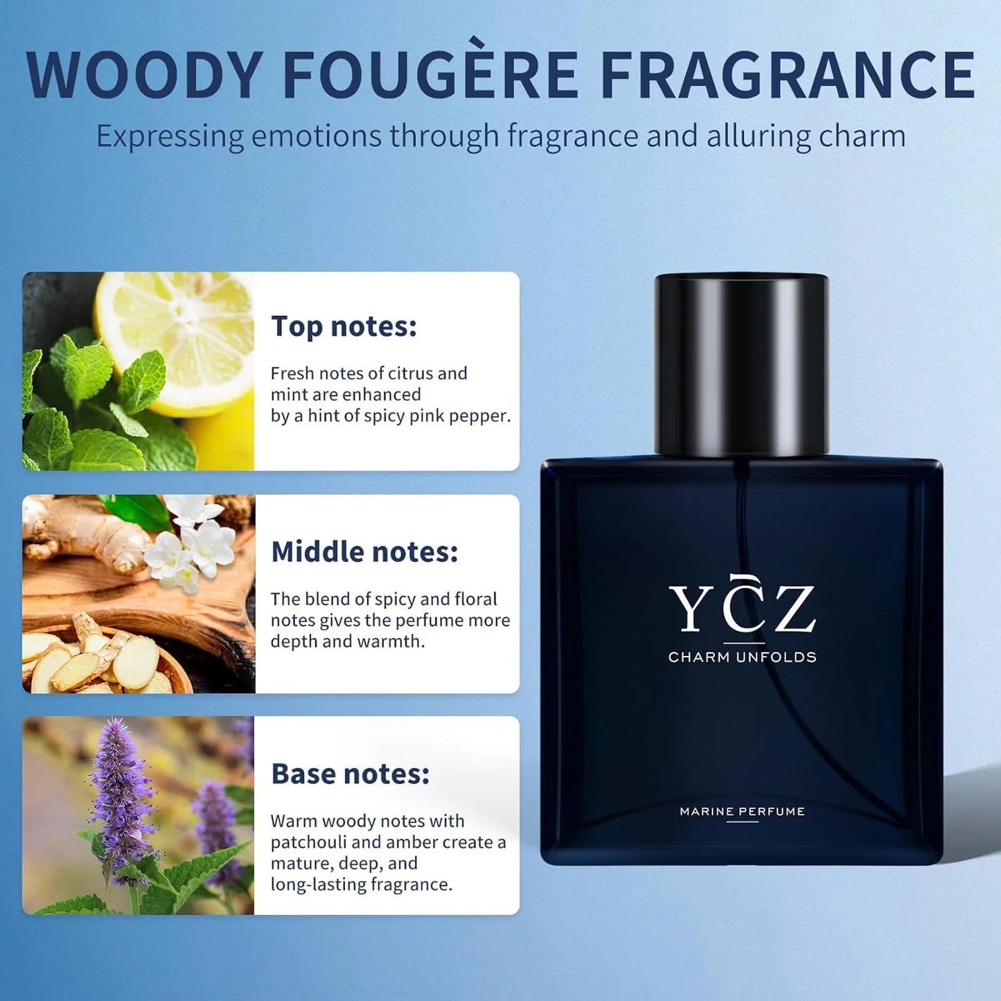 Brand Ocean Man Perfume Perfume For Man Sandalwood Spray Flirting Pheromone Long Lasting Romance Gentleman Dating Gift