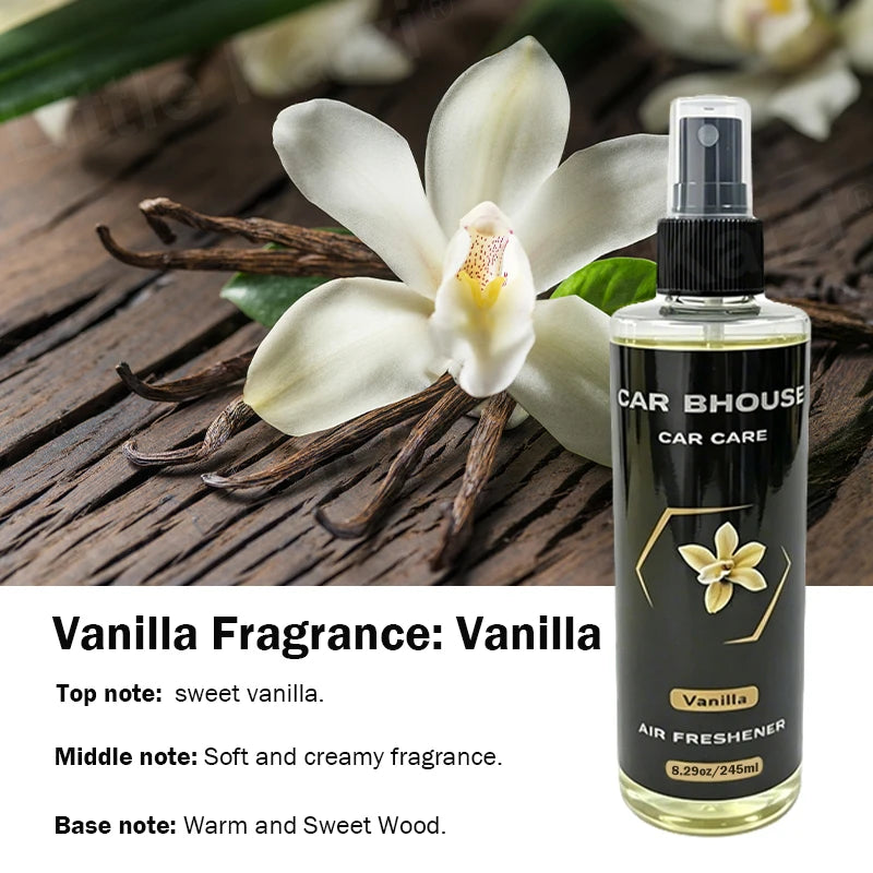 1pcs 245ml Car Air Freshener Spray, 8 Scents, Long-Lasting Odor Eliminator for Car & Home