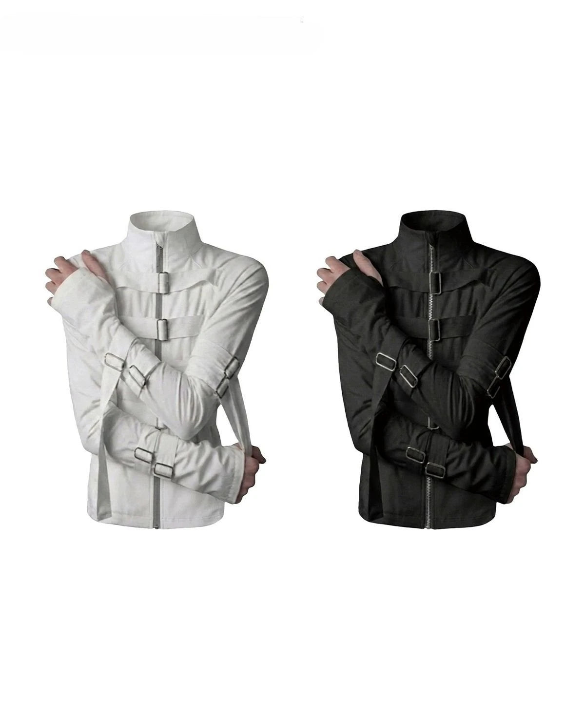 Y2k New Solid Color Stand Up Collar Buckle Design Retro Women Jacket Streetwear High Street Men and Women Hoodie