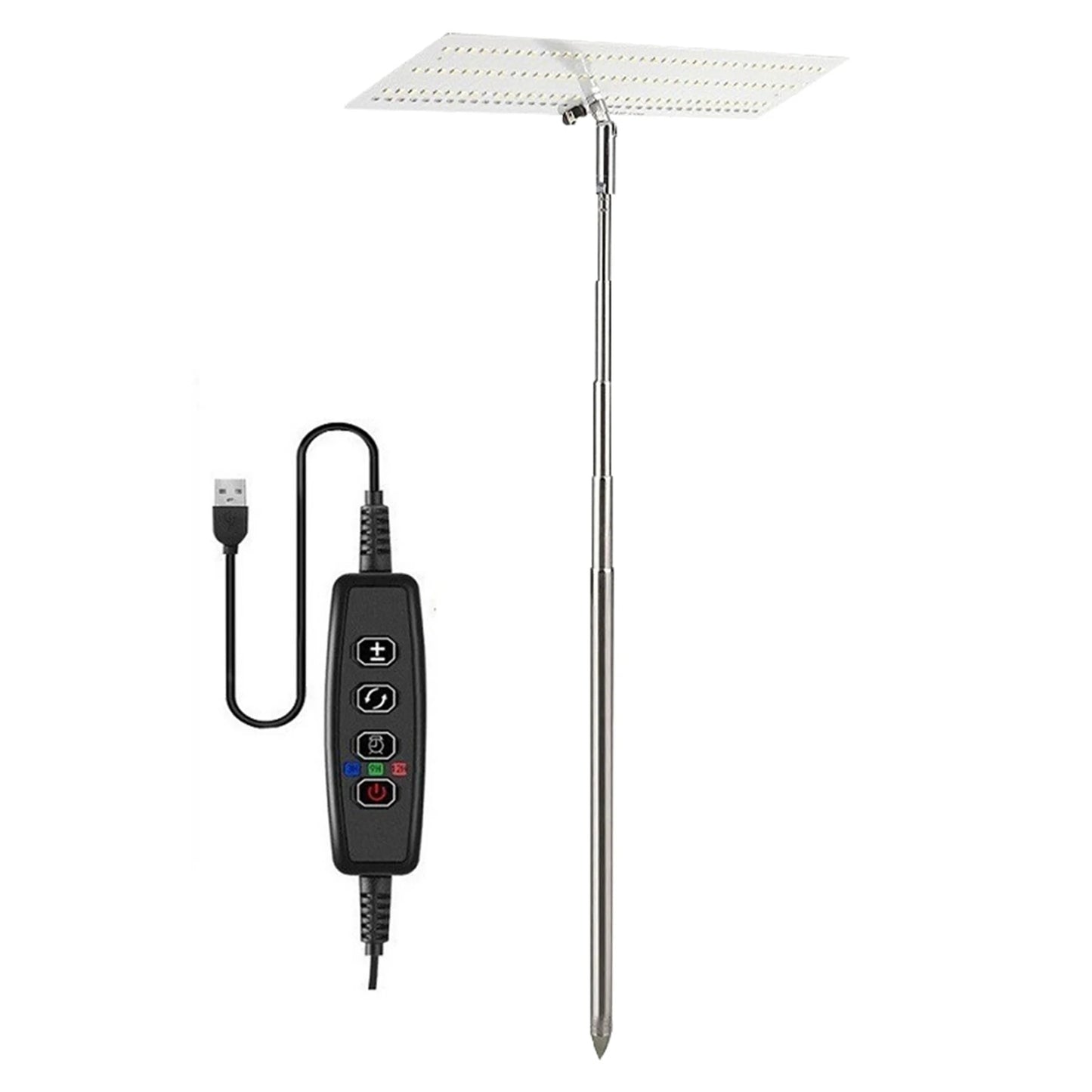 Full Spectrum Plant Lamp Height Adjustable Phytolamp Grow Light IP54 Waterproof Desktop Grow Lamp for Plant Flower Greenhouse