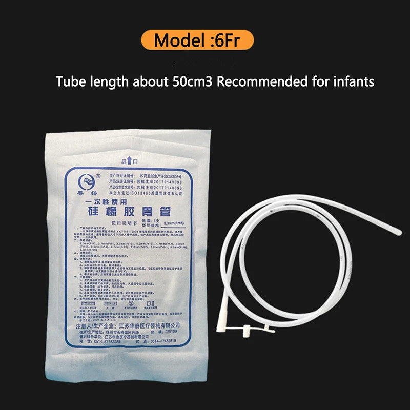Silicone Rubber Gastric Tube Nasal Feeding Tube Household Patients Liquid Food Feeding Tube Through Nose Disposable