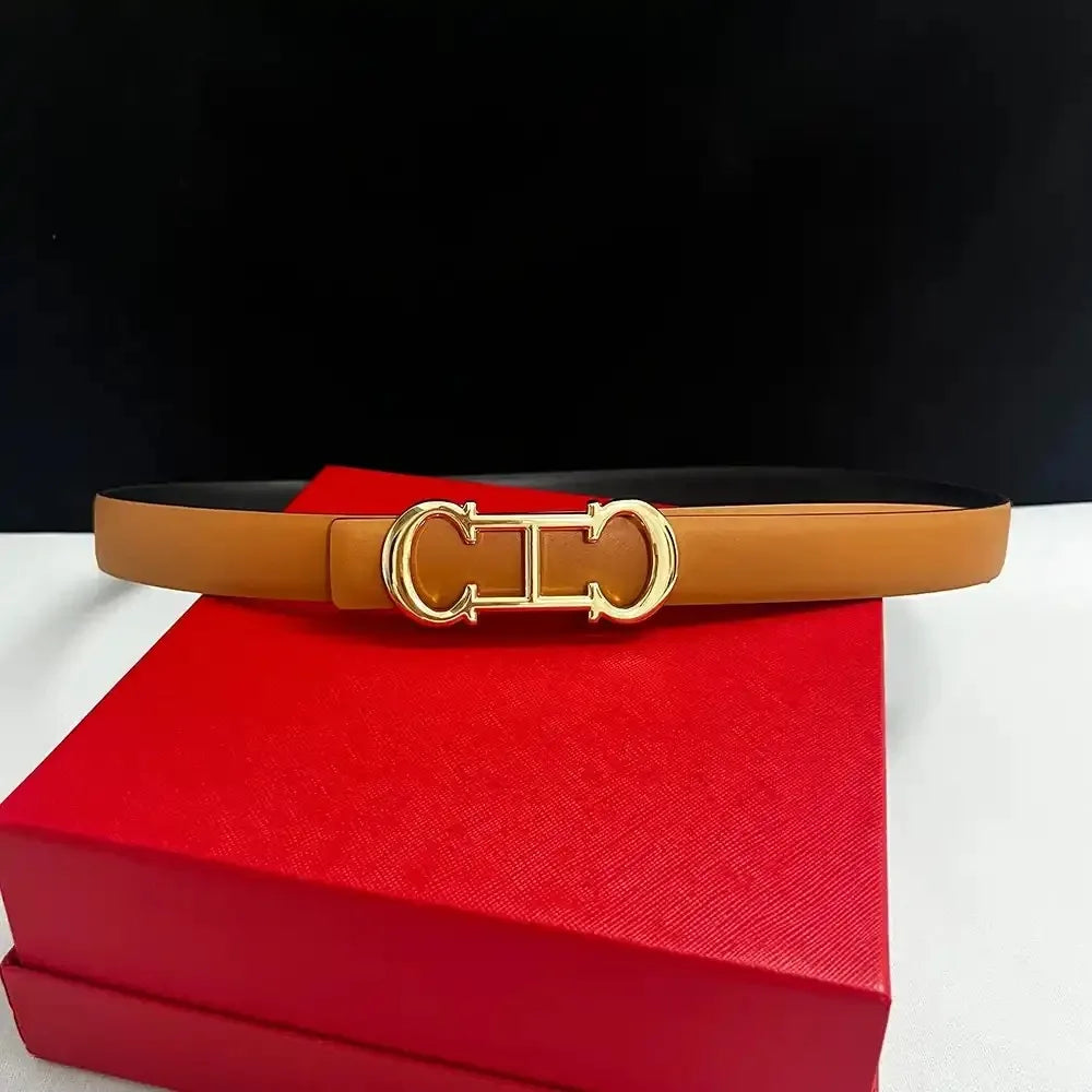 Thin 2.5 cm Famous Brand Belt women Top Quality Leather Belts for women Strap Luxury Ladies Metal Belt Fashion Women's Belt jean