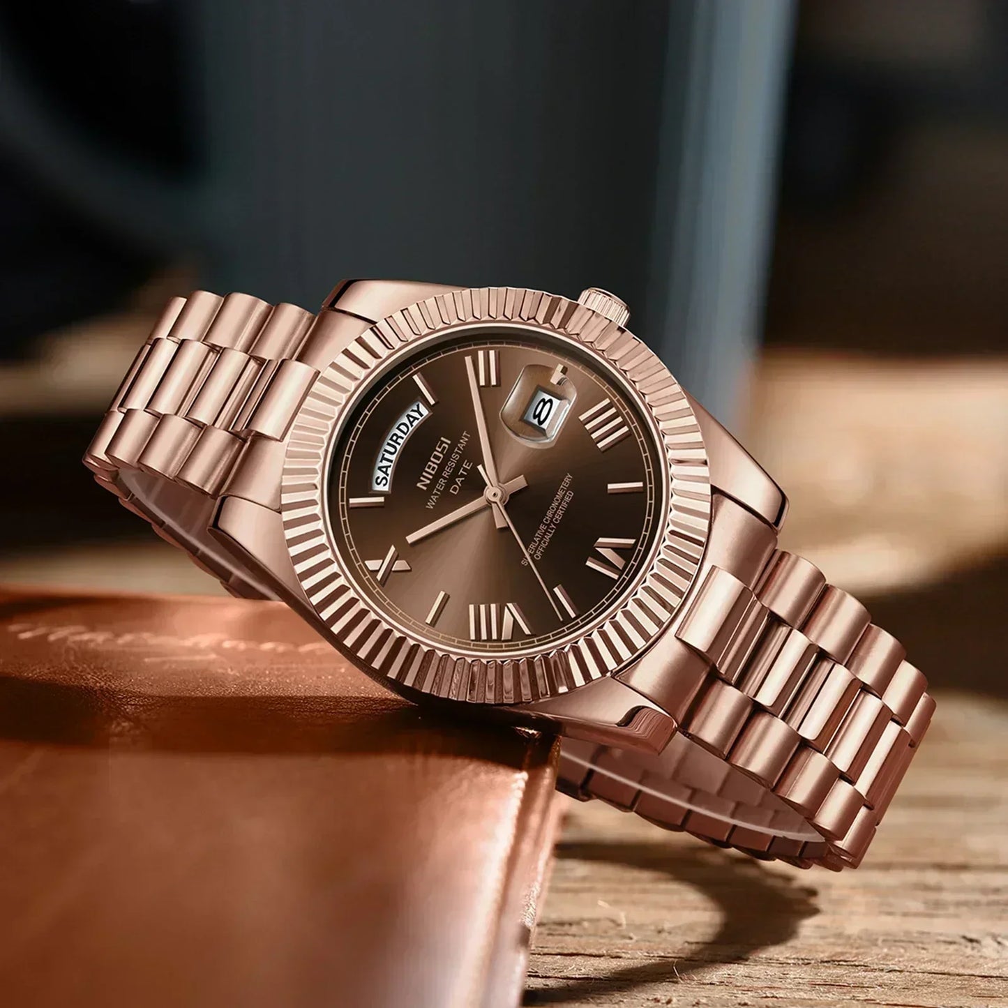 NIBOSI Fashion Watch Men Day Date Miyota Quartz Men Watch Top Brand Luxury Wristwatch Waterproof Steel Male Clocks Reloj Hombre