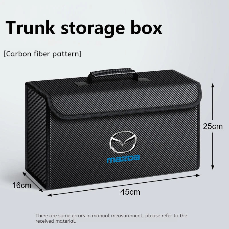 Car Trunk Storage Box Organizer For Mazda 2 3 5 6 CX-60 CX-90 CX-70 CX-7 Foldable Stowing Tidying Bag Container Bag Accessories