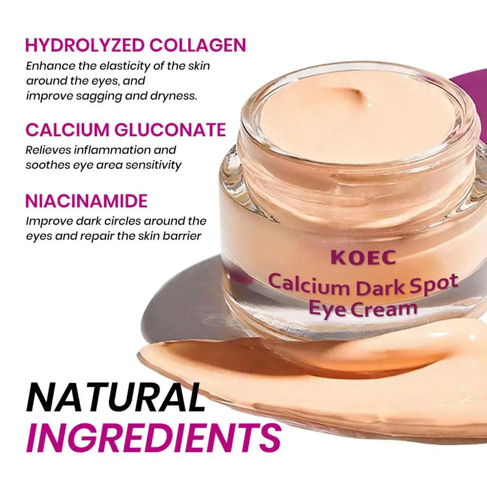 Calcium Collagen Eye Cream 15ml Dark Circles Eye Cream Niacinamide Under Skin Care Brightening Smooth Firming Eye Beauty Cream