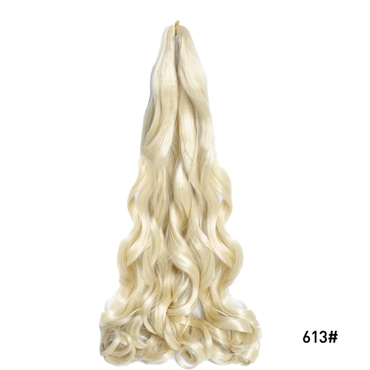 French Curls Braiding Hair 24Inch Synthetic Spiral Curls Braids Hair Extensions For Women Pre Stretched Loose Wave Braiding Hair