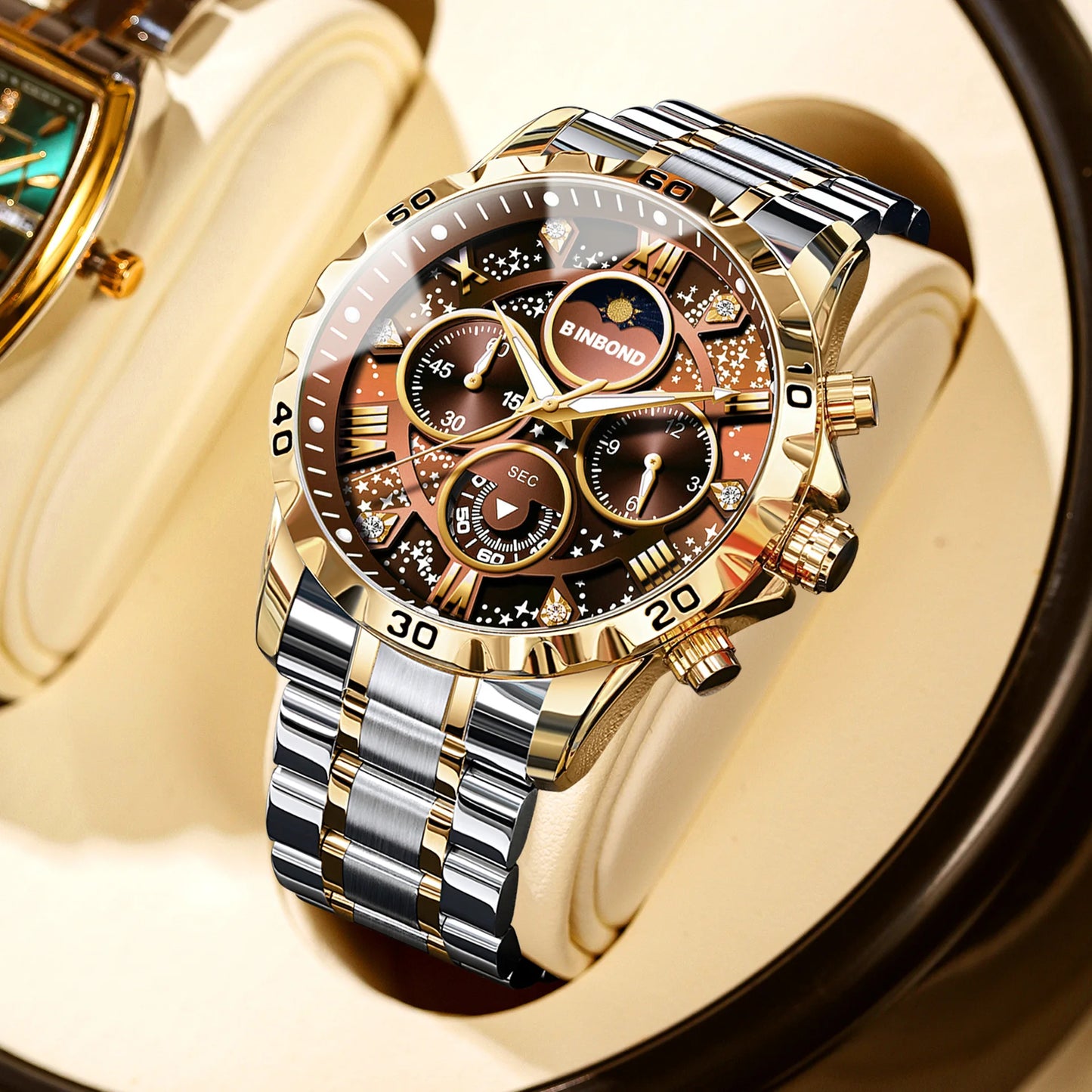 2026 Men Watch Light Luxury Business Steel Belt