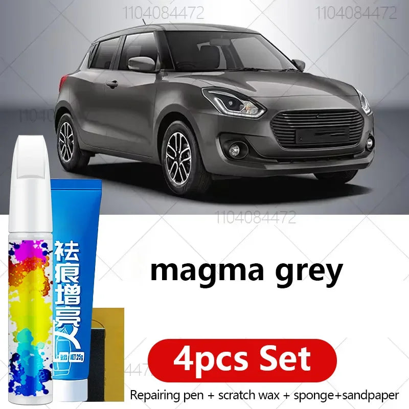 Car Paint Repair Pen For 2004-2025 Maruti Suzuki Swift Paint Scratch Repair Accessories 4PCS Black ZTT White ZVR yellow Gray