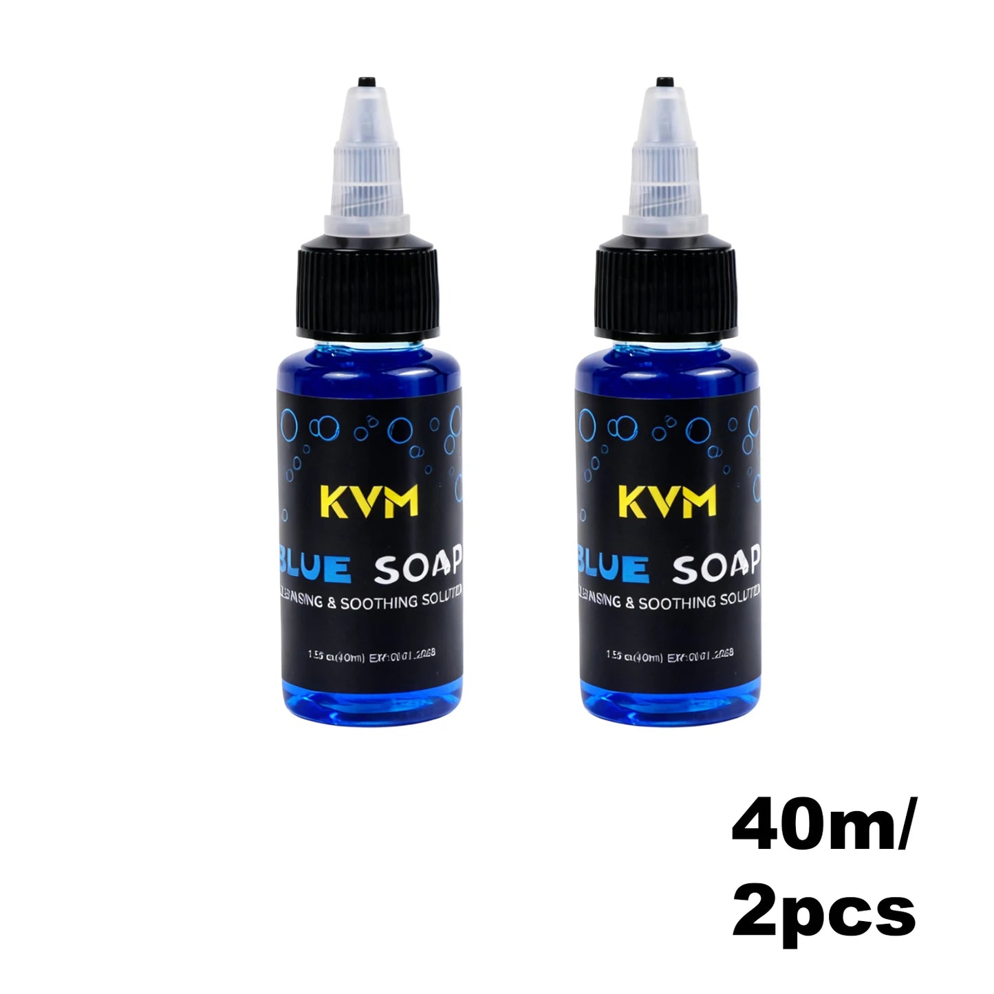40/500ml Concentrated Tattoo Blue Soap Soothing Tattoo Aftercare Cleaning Solution To Reduce Skin Irritation for Tattoo Supplies