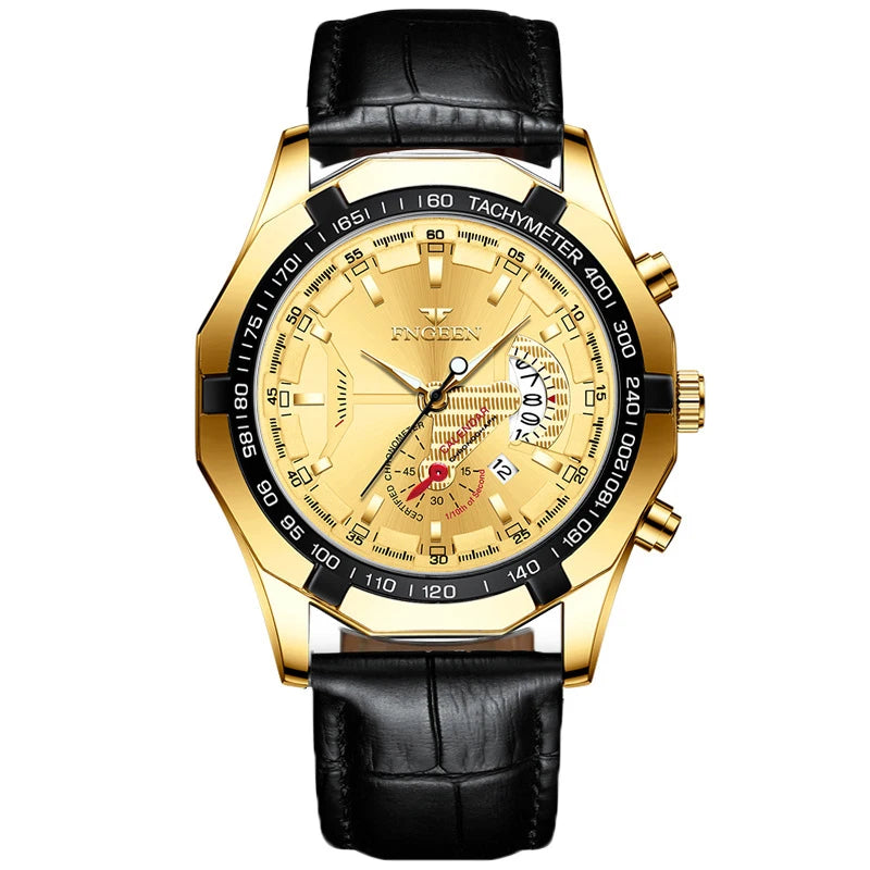 BINBOND Luxury Quartz Wristwatches For Men Luminous Waterproof Auto Date Men's Watch Stainless Steel Reloj Free Ship