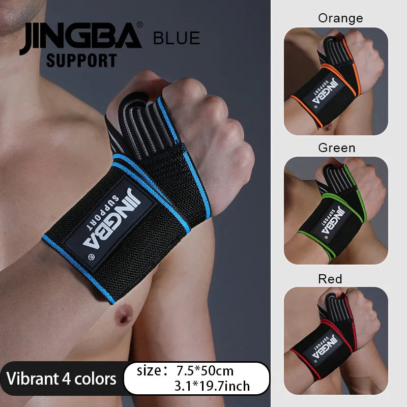 Fitness Wrist Wraps Weight Lifting Gym Wrist Straps Cross Training Padded Thumb Brace Strap Power Hand Support Bar Wristband