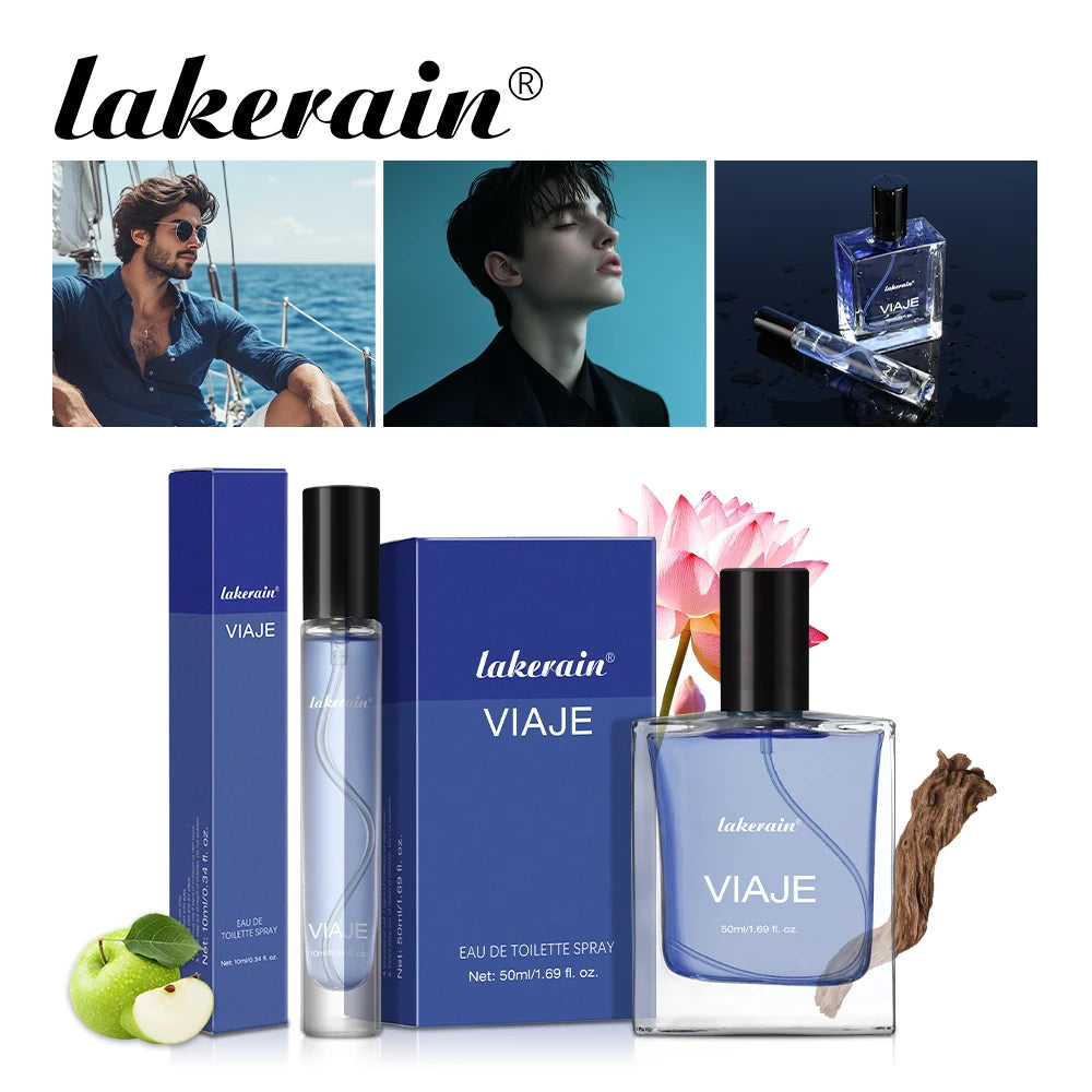 50ml Men's Cologne Perfume Original Luxury Long Lasting Flower Fruit Wood Fragrance Blue Color Liquid Texture Cologne Fragrance