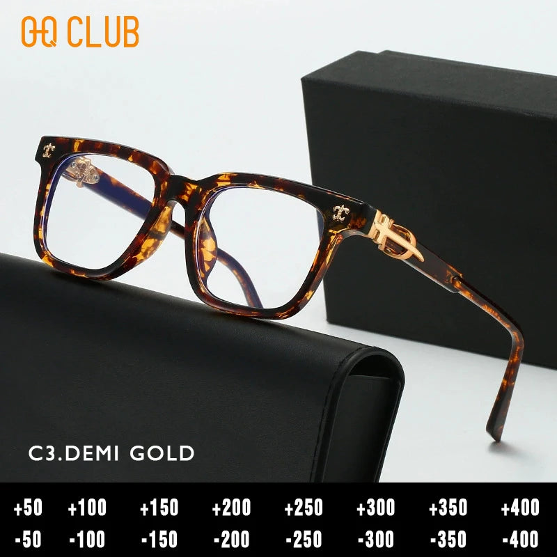 O-Q CLUB Plus Reading Glasses Men High Quality Lunettes De Lecture Men's Eyeglasses Blue Light Lenses to Read Women's Eyepieces