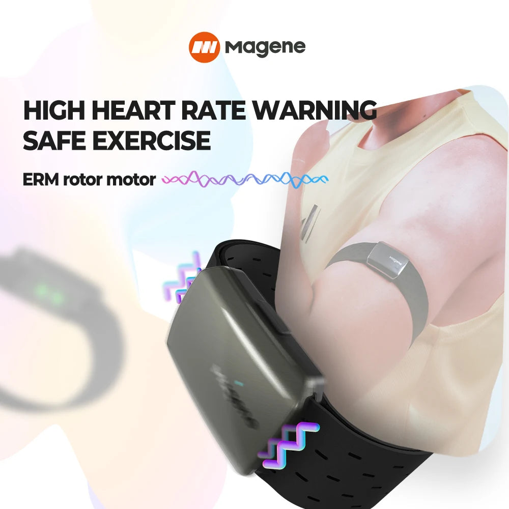 Magene Heart Rate Armband Monitor Dual Mode Bluetooth ANT H803 Sensor Arm Wrist Strap Fitness Heart Tracker Health Exercise