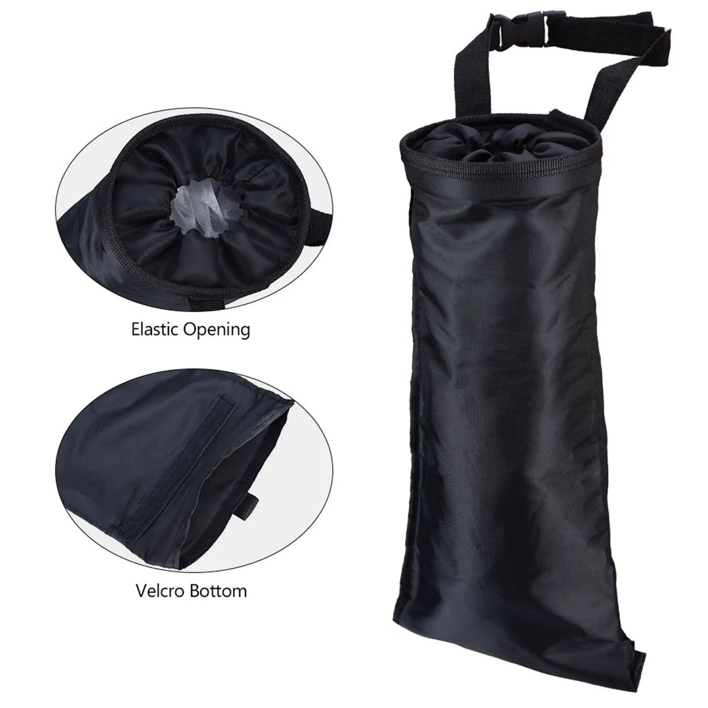 Car Trash Bags Hanging Detachable Garbage Bag Washable Seat Back Hanging Car Trash Bag Auto Garbage Can for Outdoor Traveling