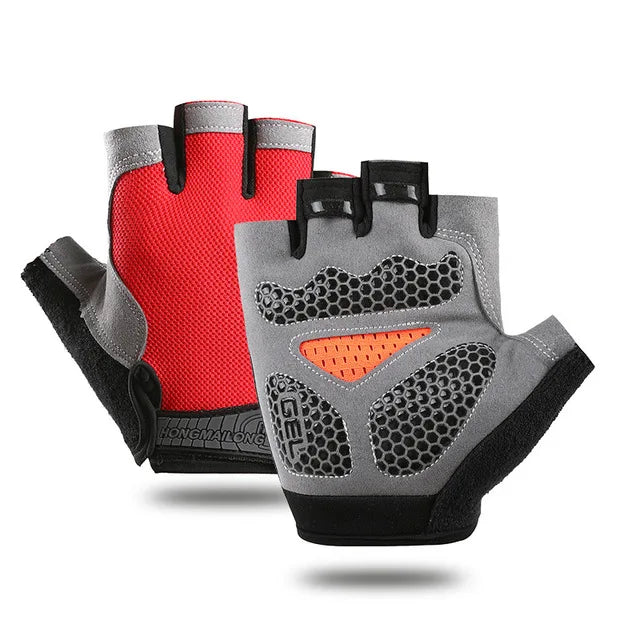 Half Finger Gel Weight Lifting Gloves Men Women Breathable Anti-slip Workout Gloves Summer Gym Yoga Sport Training Hand Gloves