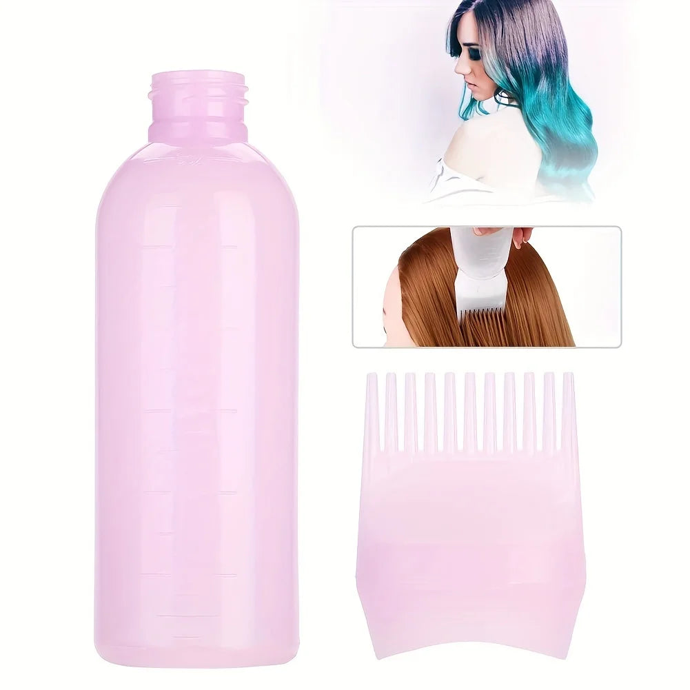Hair Dyeing Bottle Squeeze Applicator Bottle Oil Plastic Hair Dye Bottle Hair Coloring Hairdressing Styling Tool
