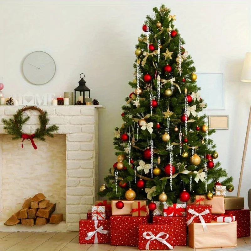 20 PCS Transparent acrylic Christmas tree ice column decoration Christmas, New Year, Holiday, Wedding, Winter Party Decoration 5 Various styles of ice pillar ornaments
