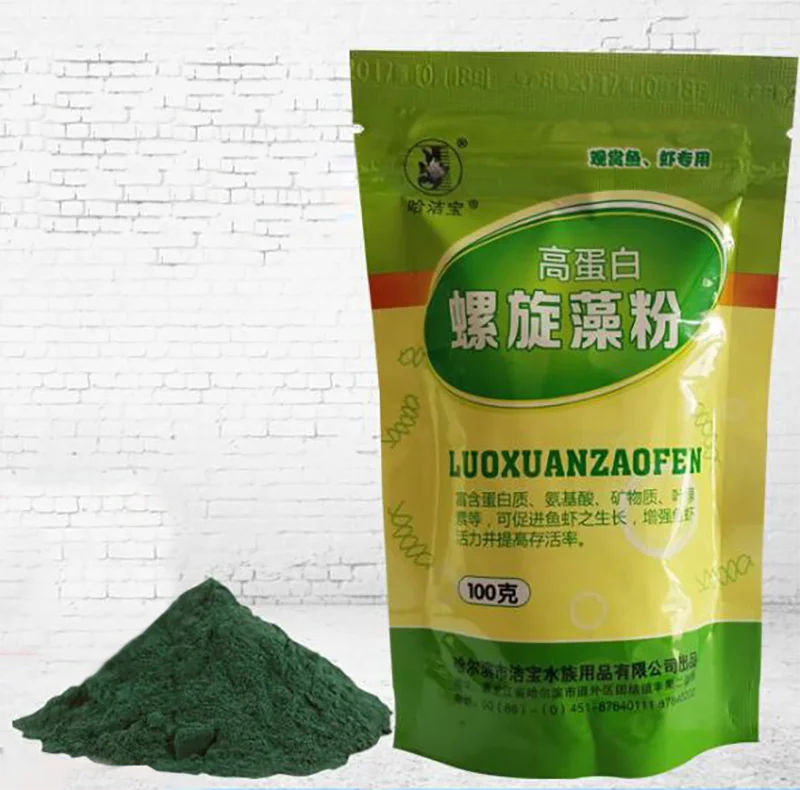 Spirulina Powder Bottle Healthy Ocean Nutrition Fishes Foods Ornamental Shrimp Open Feed Algae Fish Forages