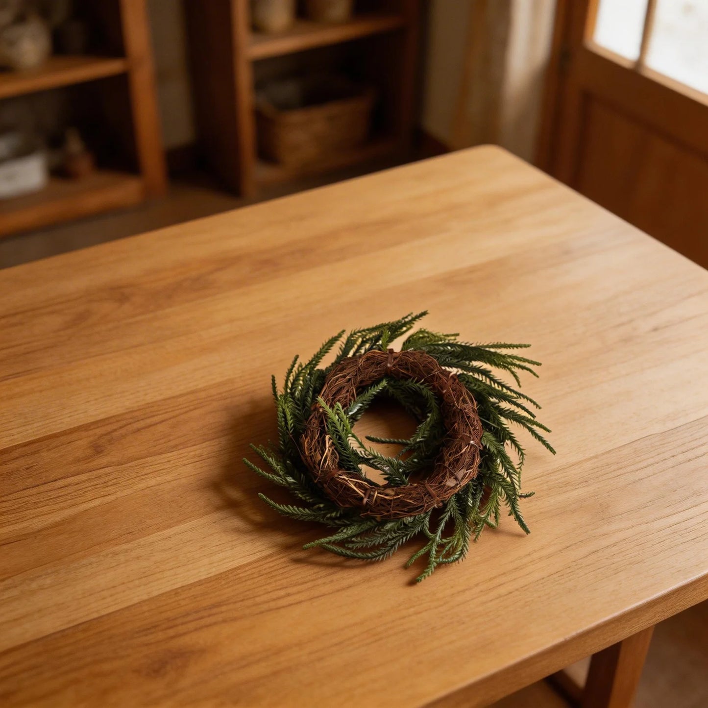 Festive Home Decor Wreath Door Christmas Wreath Space-Efficient Storage Soft Rubber Material Indoor Outdoor Use Reusable Design