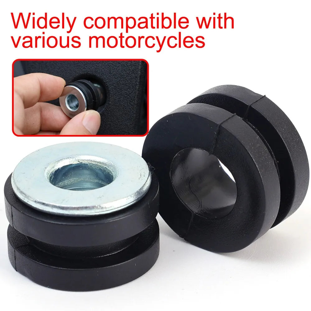 Motorcycle Rubber Grommet Kit Fairing Bolt Cushion Washer Steel Bushing Spacer for Honda Suzuki ATV Accessories M6/M10