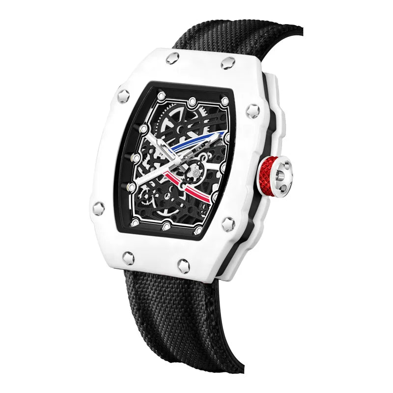 New Ultra Slim Barrel Shaped Best Selling Fashionable Men's Quartz Watch Men's Brand Luxury Quartz Fake Mechanical