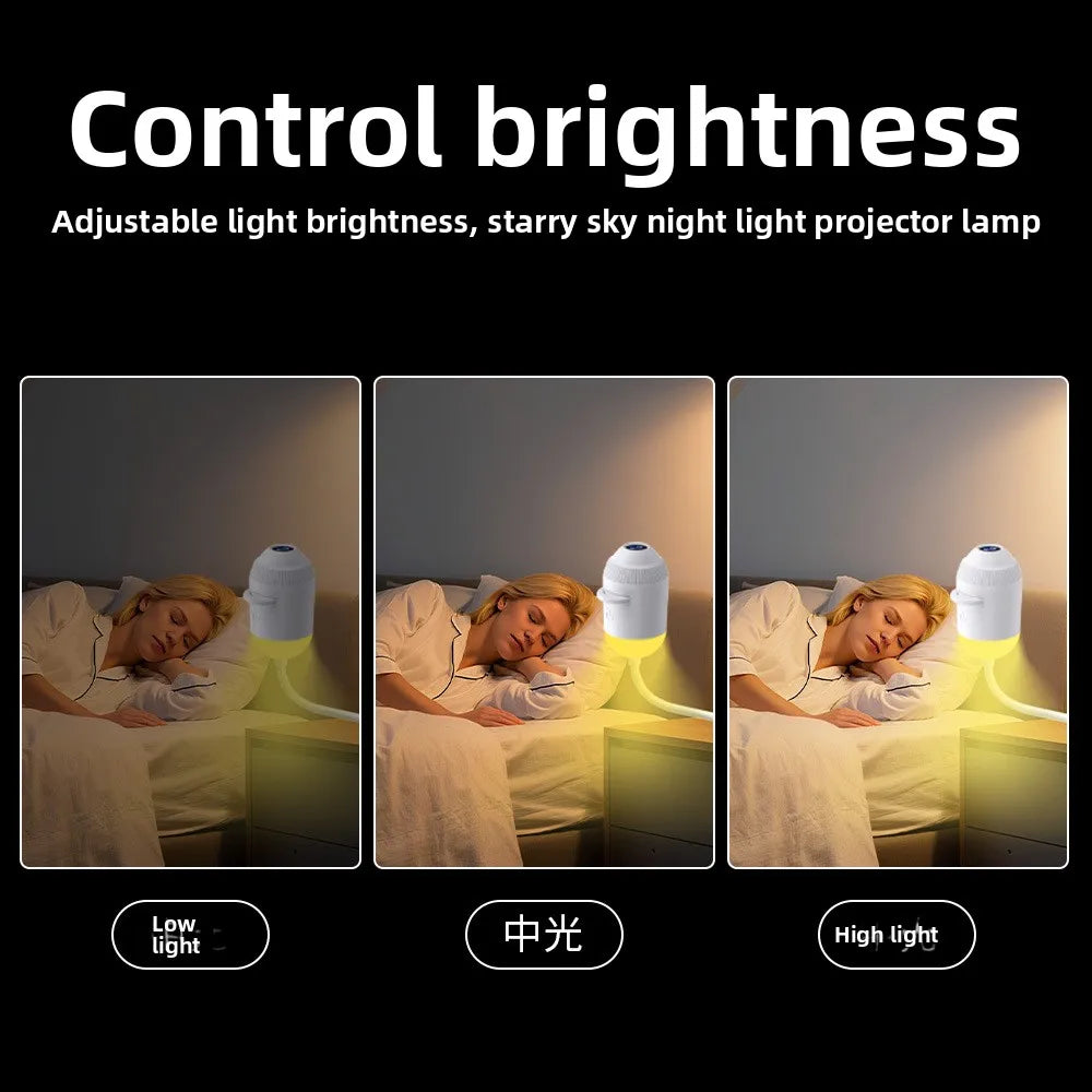 USB Starry Sky Projector Light, Adjustable-Angle Car Ambient Light,Decorative Light for Bedrooms, Living Rooms,and Car Interiors